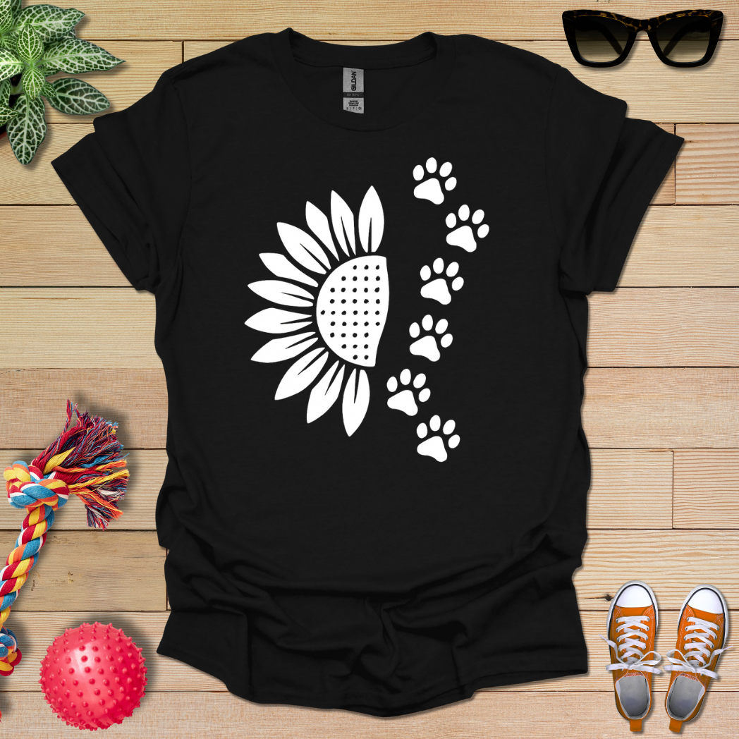 Sunflower Paw Prints T-Shirt