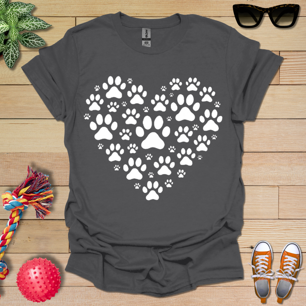 Heart of Paw Prints T-Shirt
