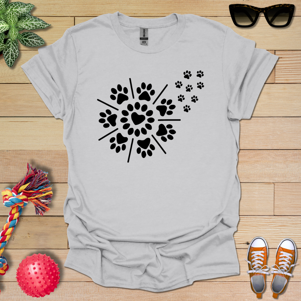 Radiant Paw Burst T-Shirt