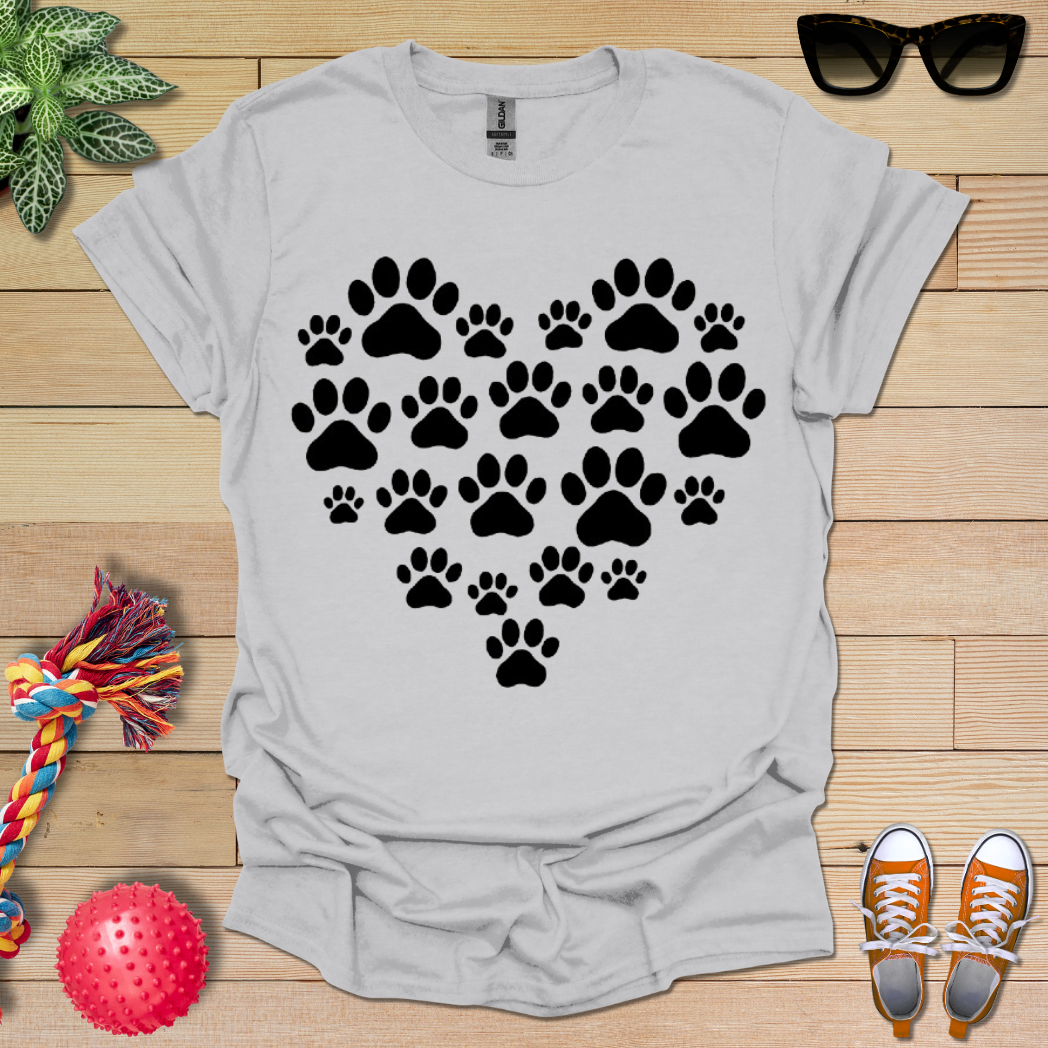 Heart of Paw Prints T-Shirt