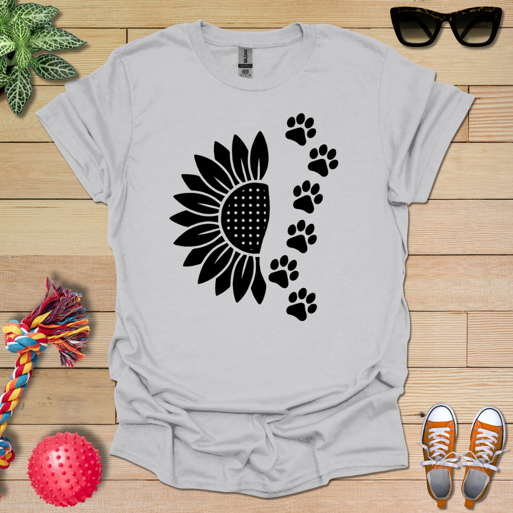 Sunflower Paw Prints T-Shirt