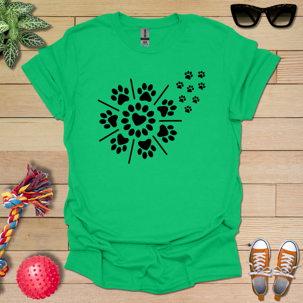 Radiant Paw Burst T-Shirt