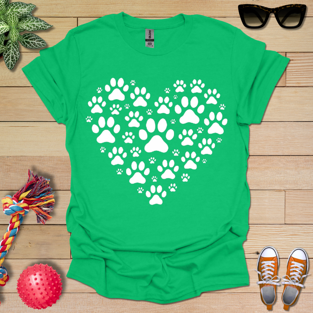 Heart of Paw Prints T-Shirt