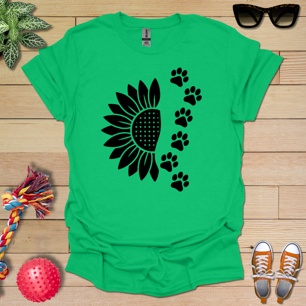 Sunflower Paw Prints T-Shirt