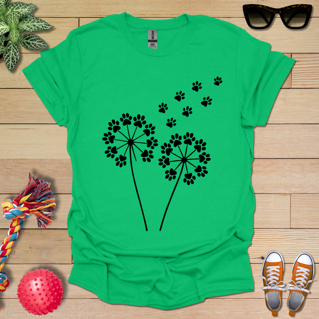 Dandelion Paw Prints T-Shirt