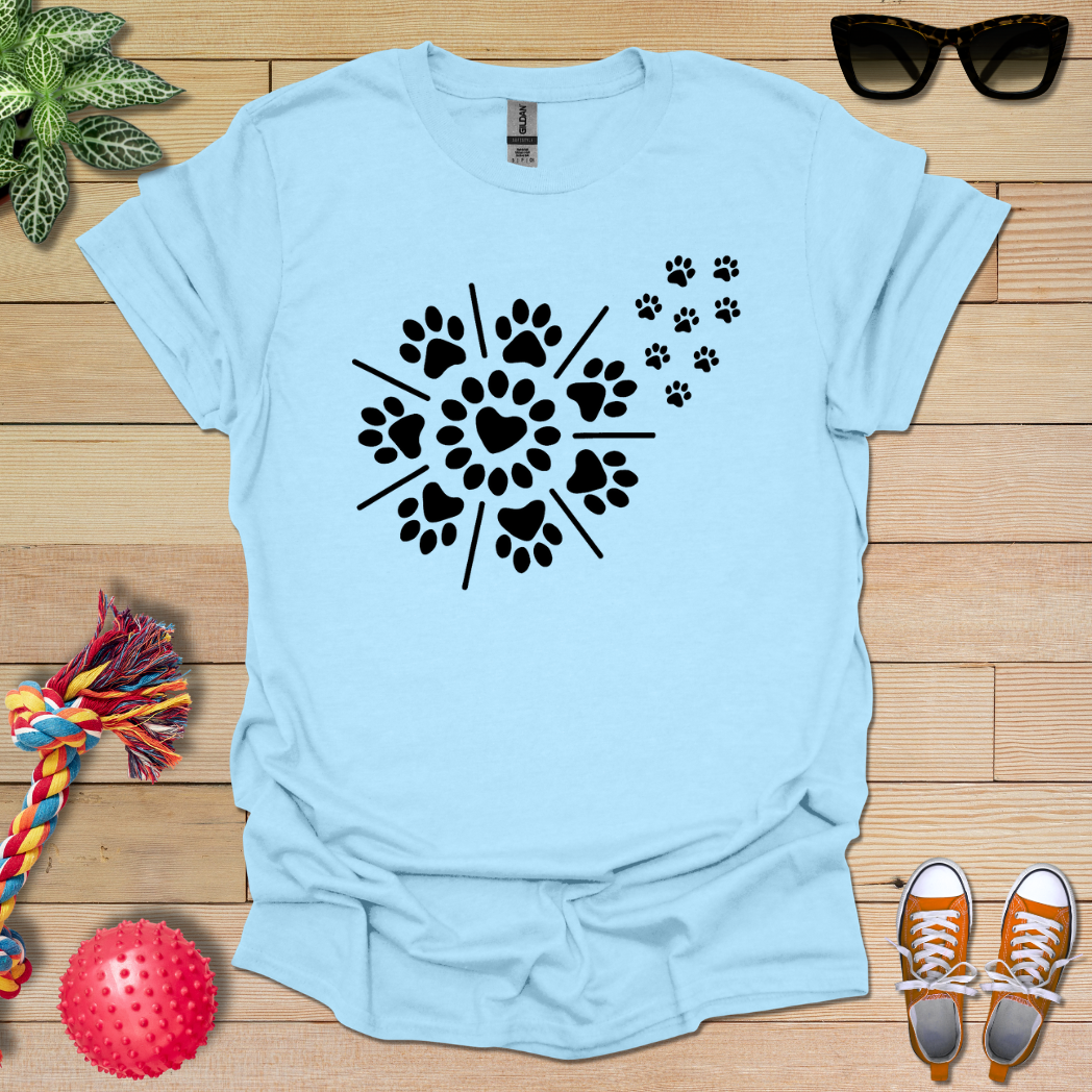 Radiant Paw Burst T-Shirt