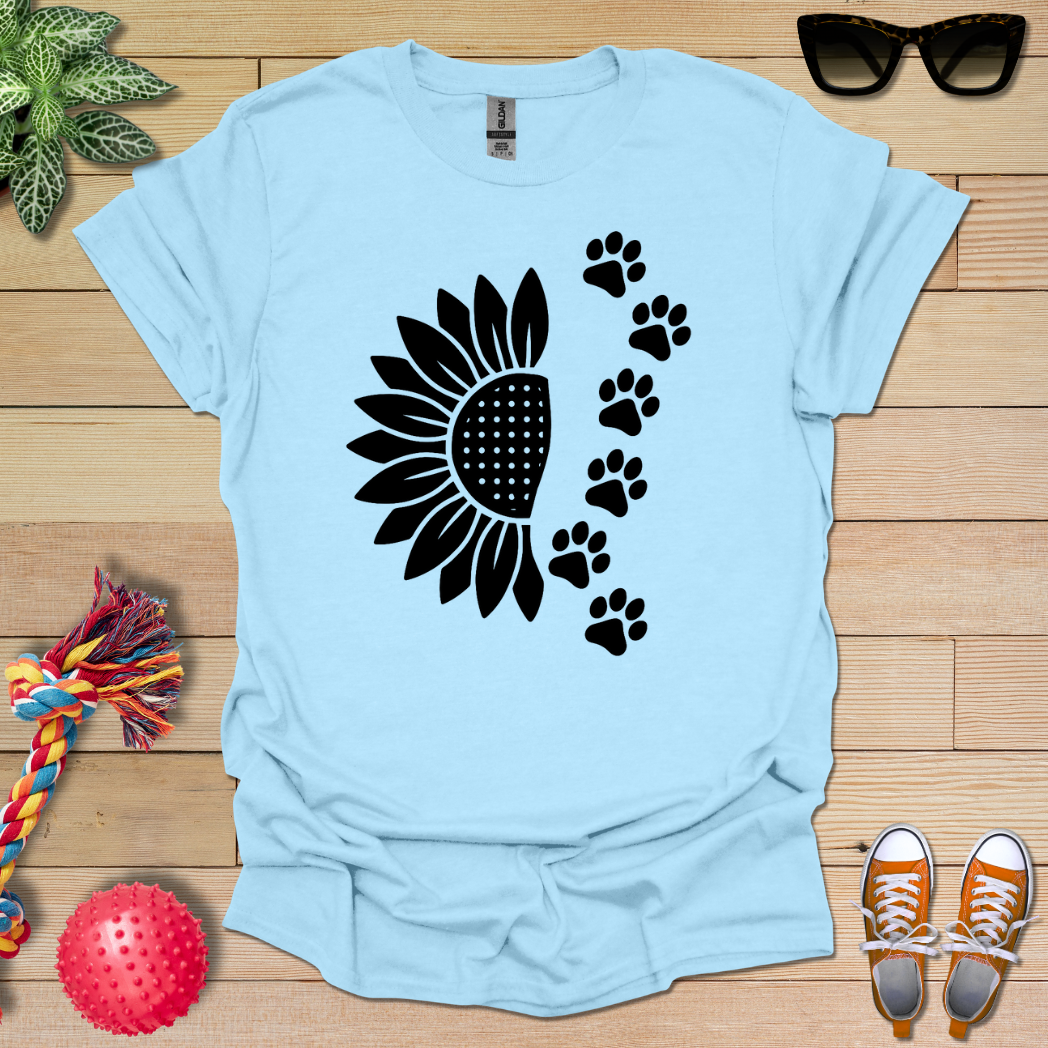 Sunflower Paw Prints T-Shirt