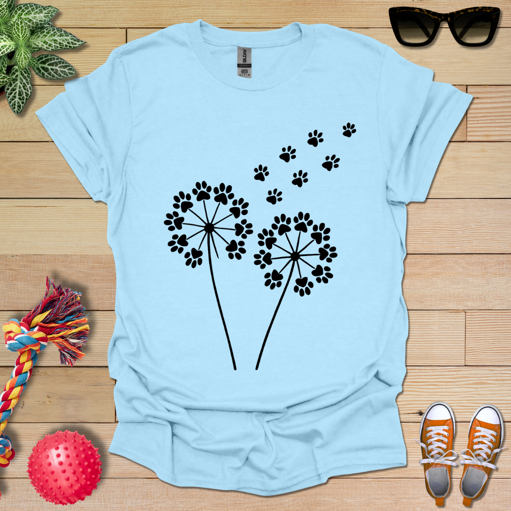 Dandelion Paw Prints T-Shirt