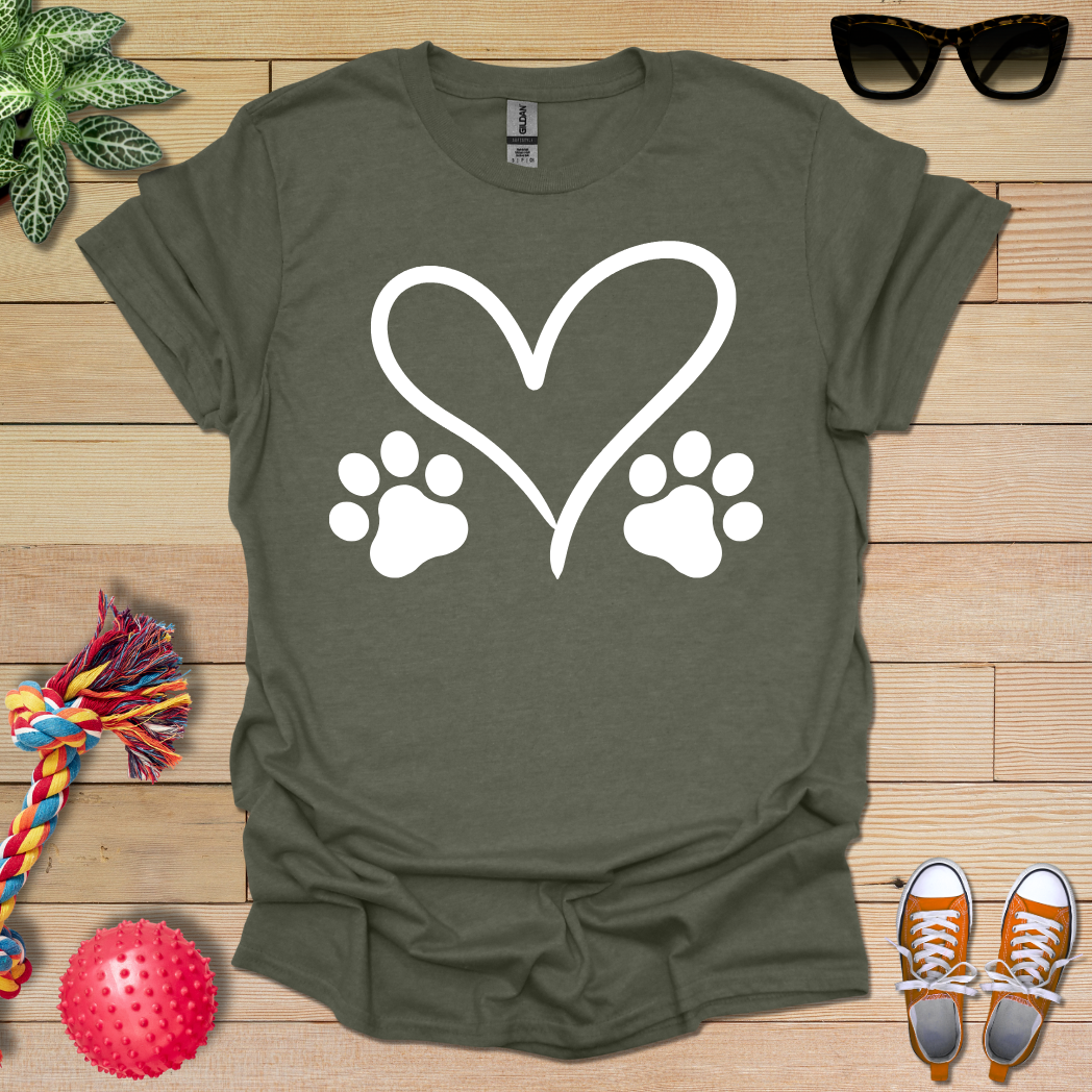 Dog Paw Love T-Shirt