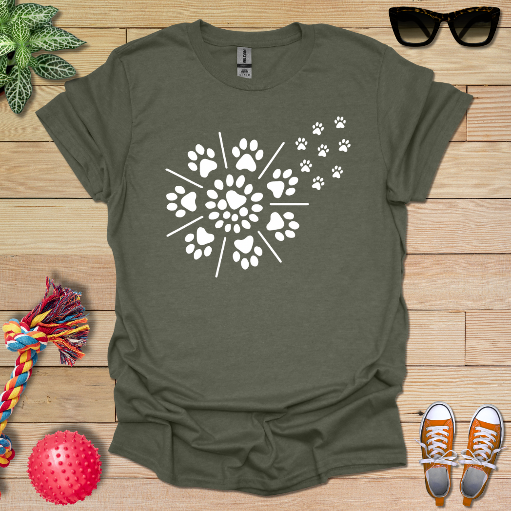 Radiant Paw Burst T-Shirt
