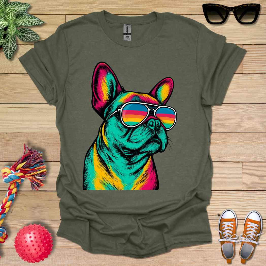 Sunglasses for a Frenchi T-Shirt