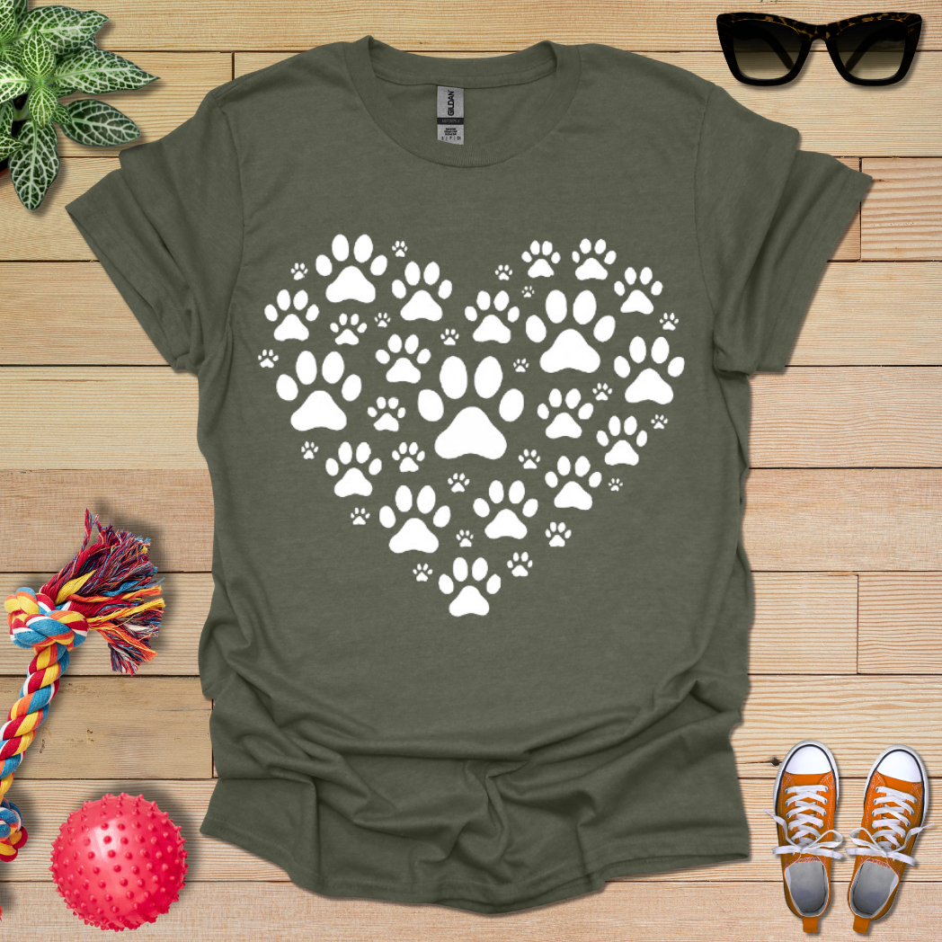 Heart of Paw Prints T-Shirt