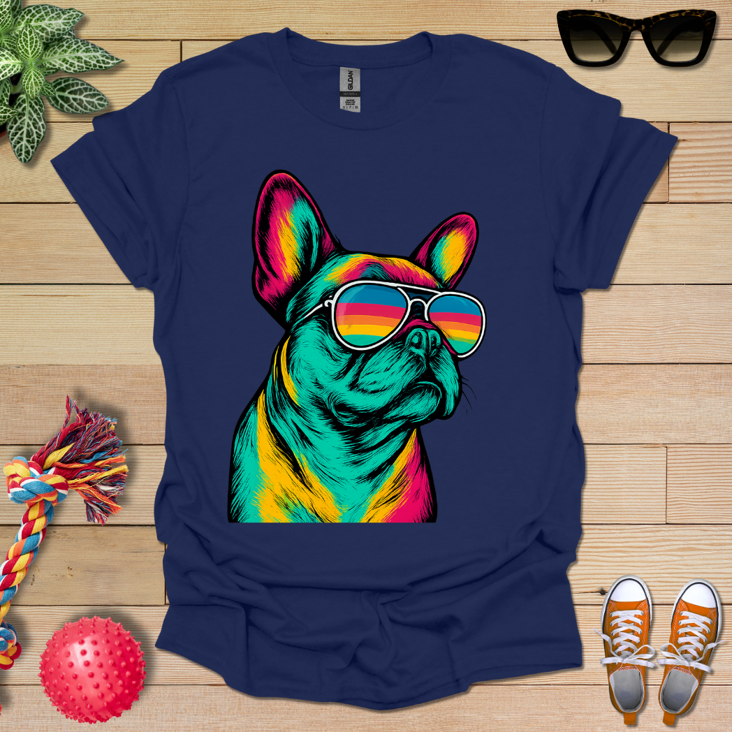 Sunglasses for a Frenchi T-Shirt