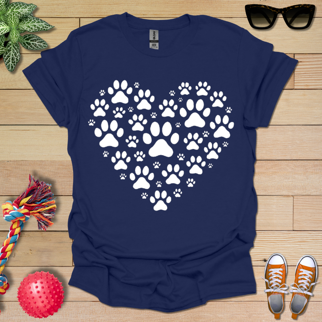 Heart of Paw Prints T-Shirt