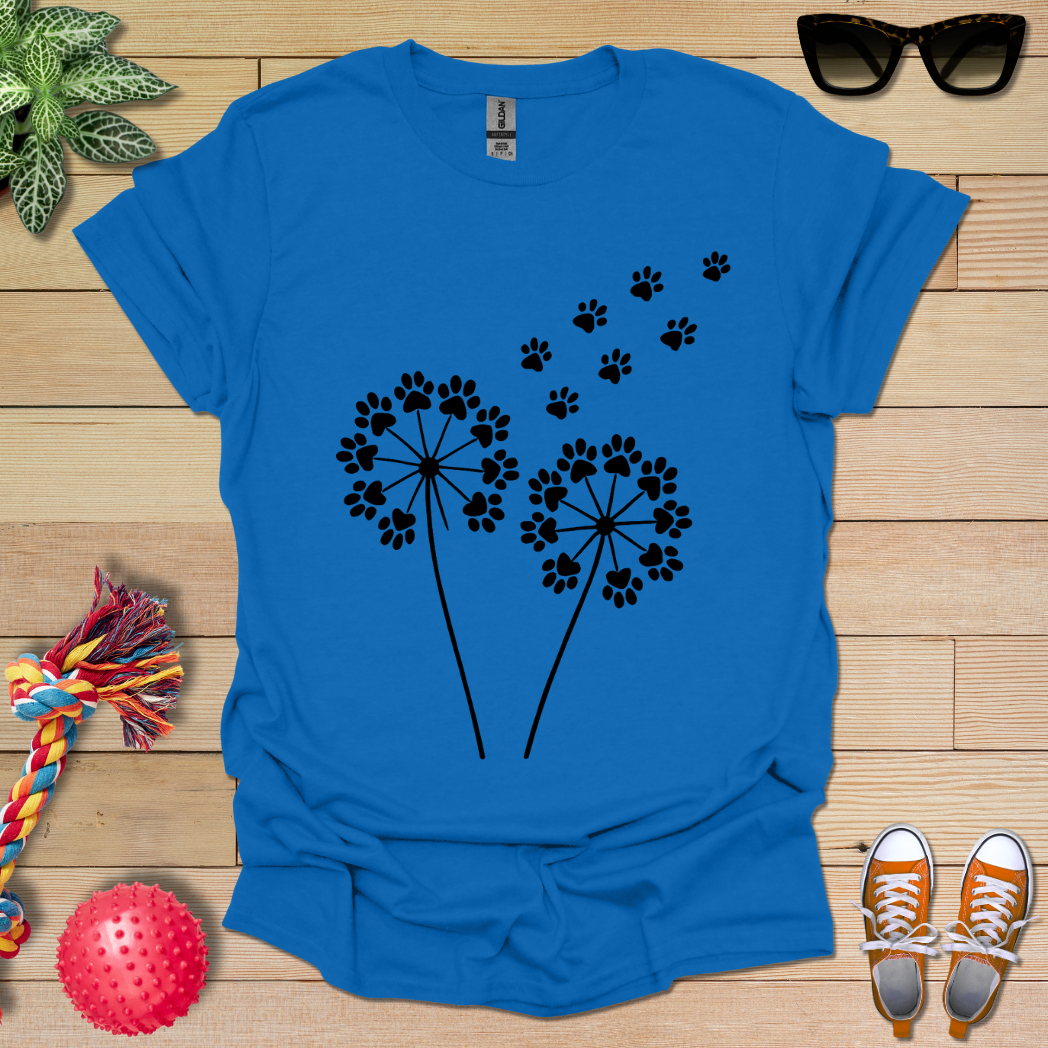 Dandelion Paw Prints T-Shirt