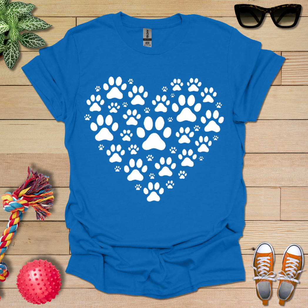Heart of Paw Prints T-Shirt