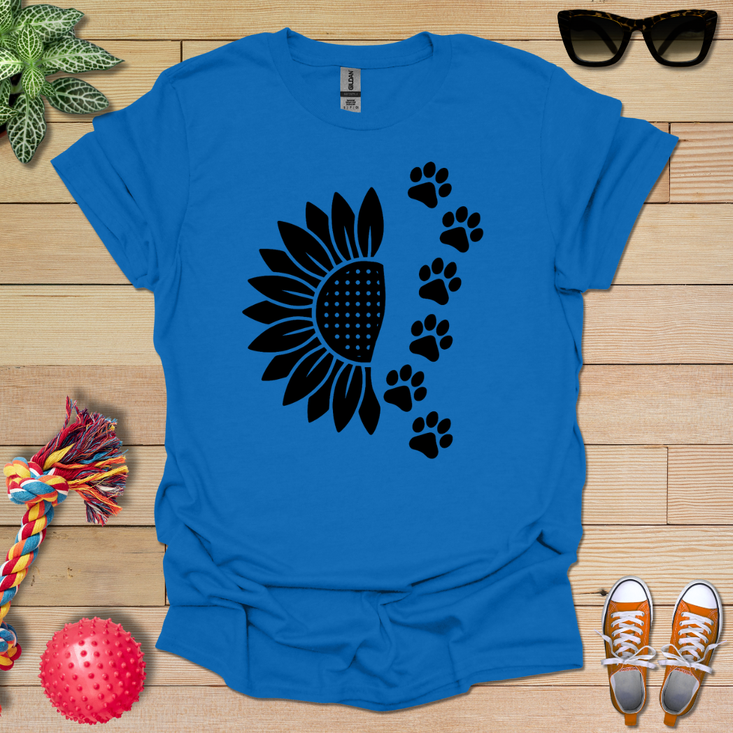 Sunflower Paw Prints T-Shirt