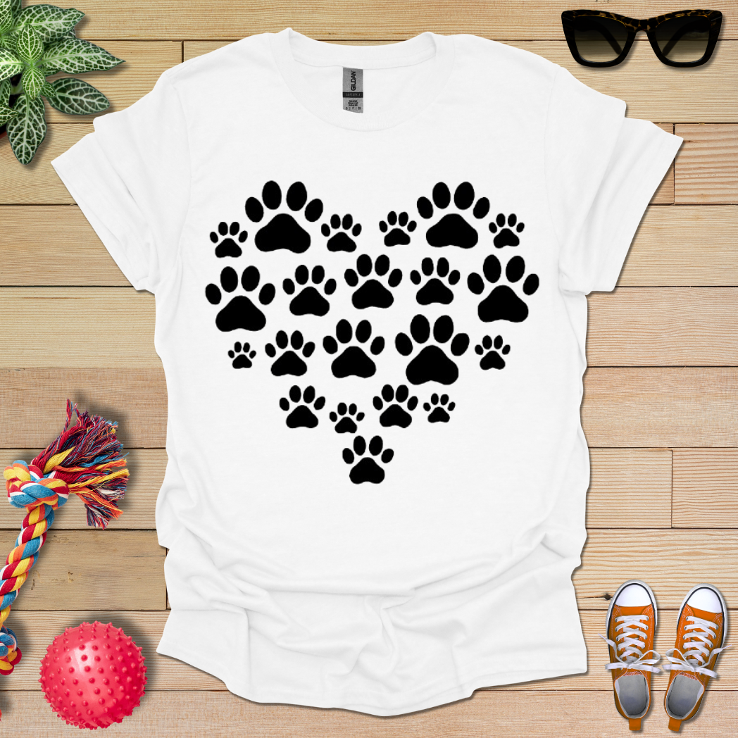 Heart of Paw Prints T-Shirt