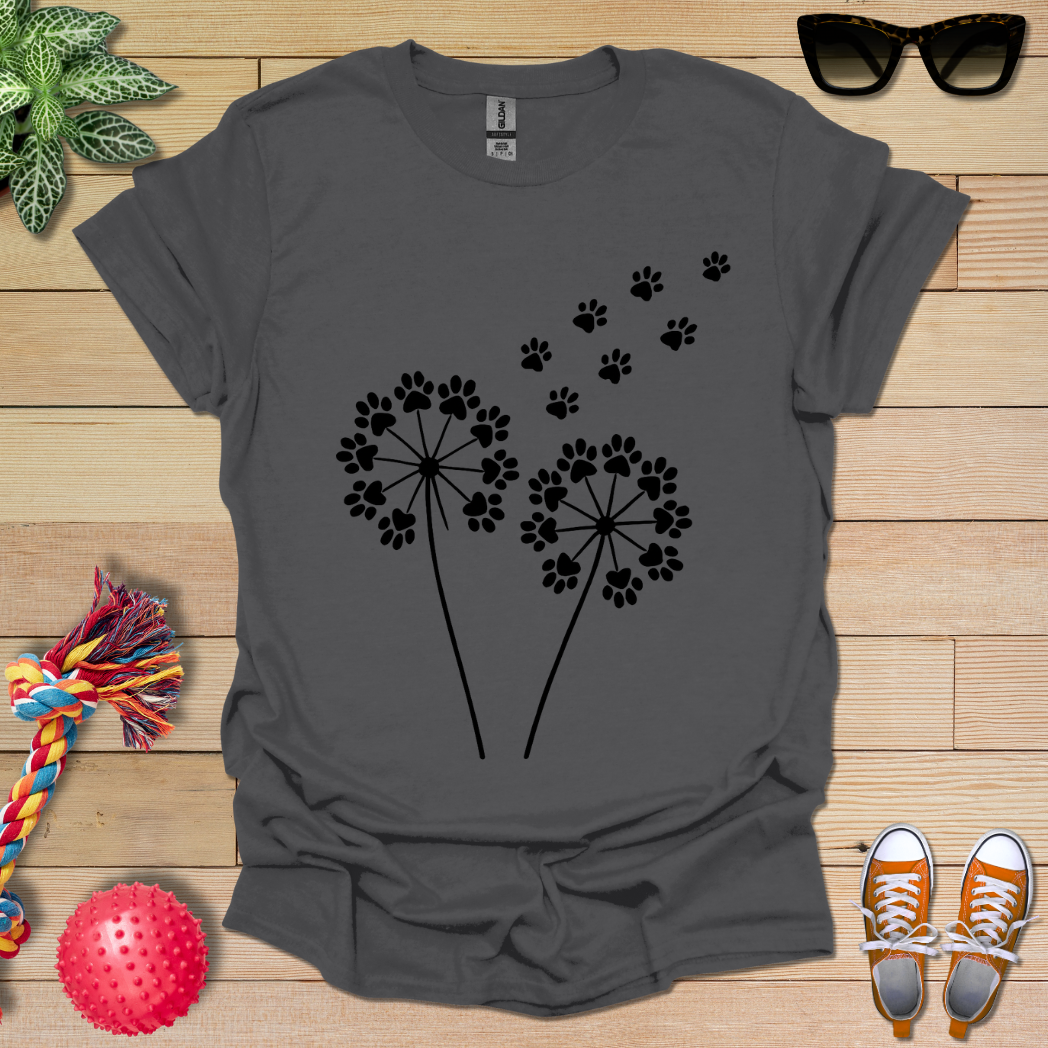 Dandelion Paw Prints T-Shirt