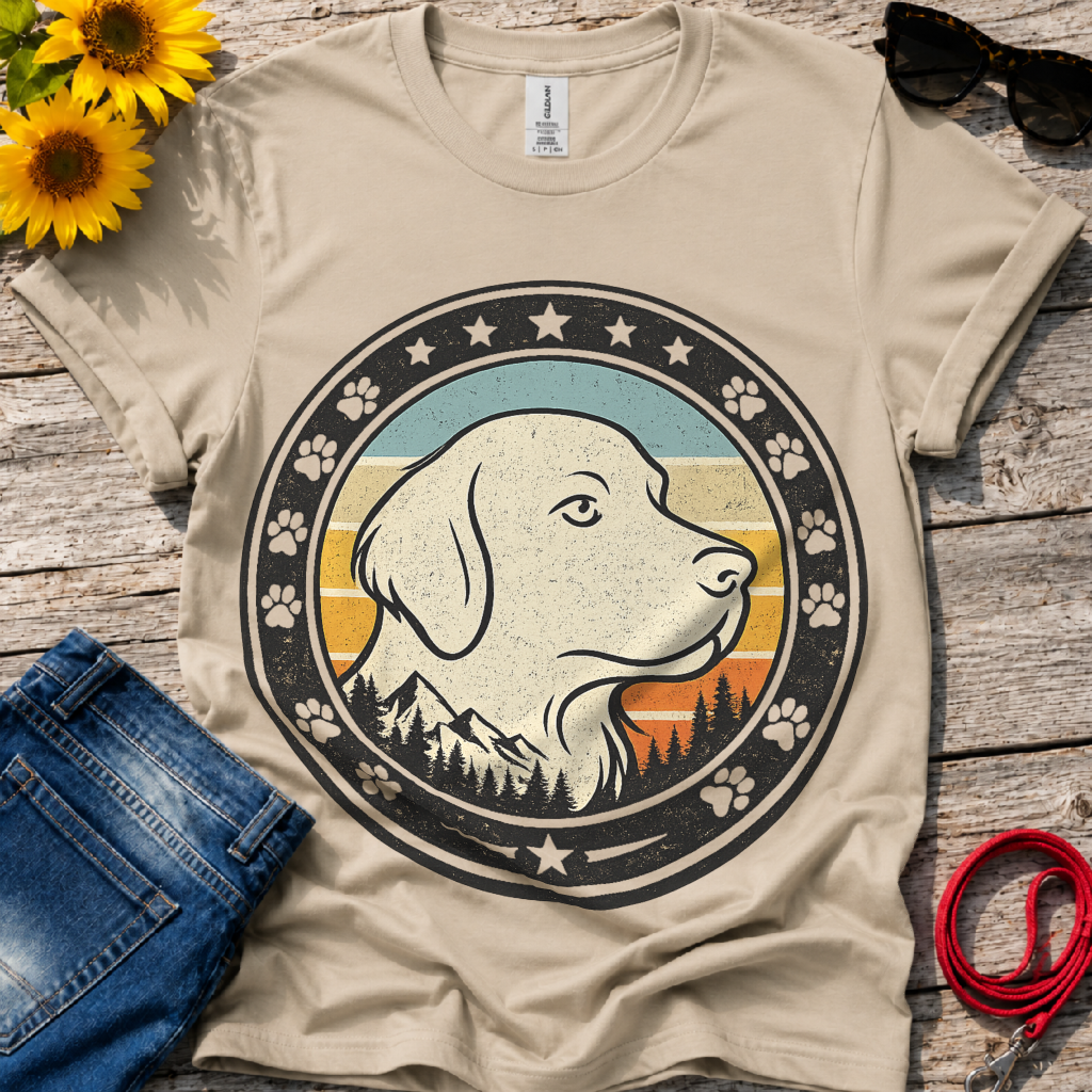 Minimalistic Gold Retriever T-Shirt