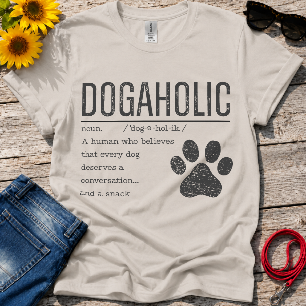 Dogaholic Definition T-Shirt