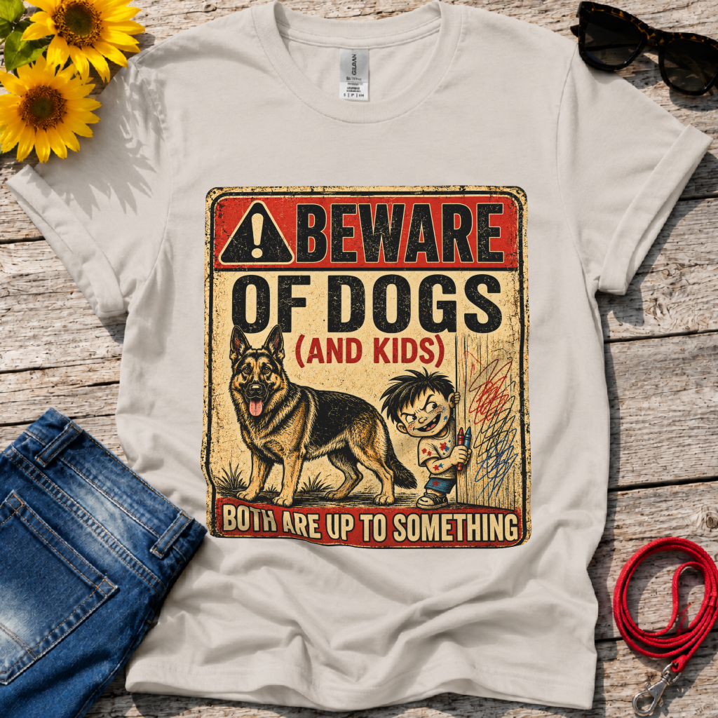 Be aware of Dogs and Kids T-Shirt