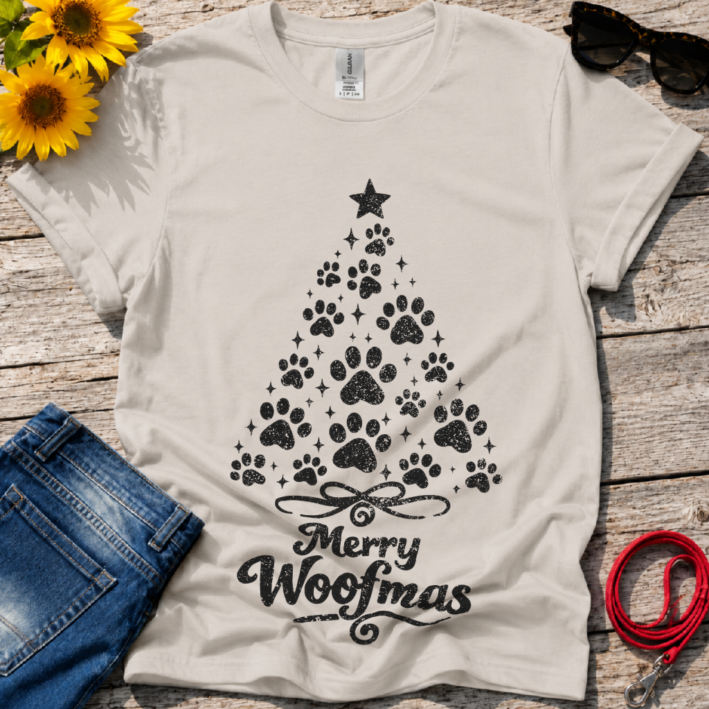 X_Mas Tree Paws T-Shirt