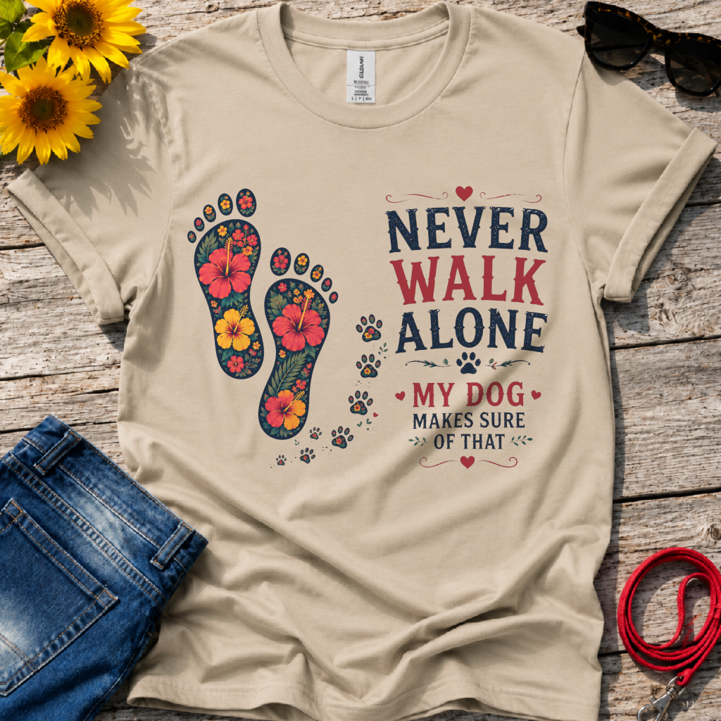 Never Alone Dog T-Shirt