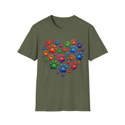 Heart of Paws in 3D T-Shirt