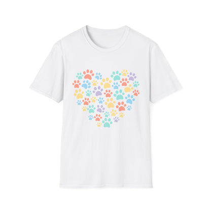 Rainbow Paw Heart T-Shirt