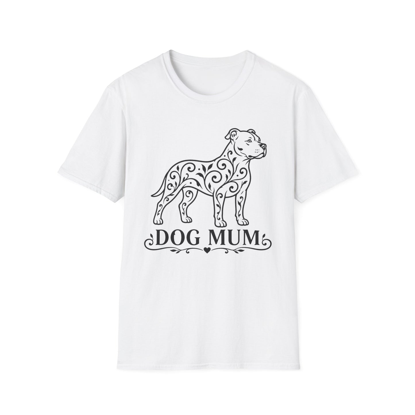 Pitbull Floral Pattern T-Shirt