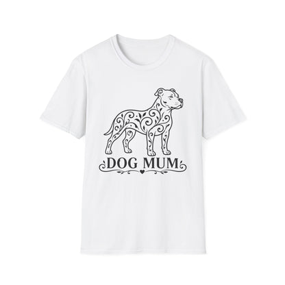 Pitbull Floral Pattern T-Shirt