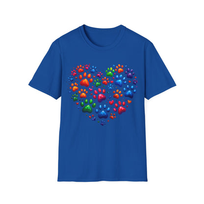 Heart of Paws in 3D T-Shirt
