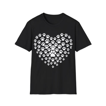 Heart of Paw Prints  T-Shirt
