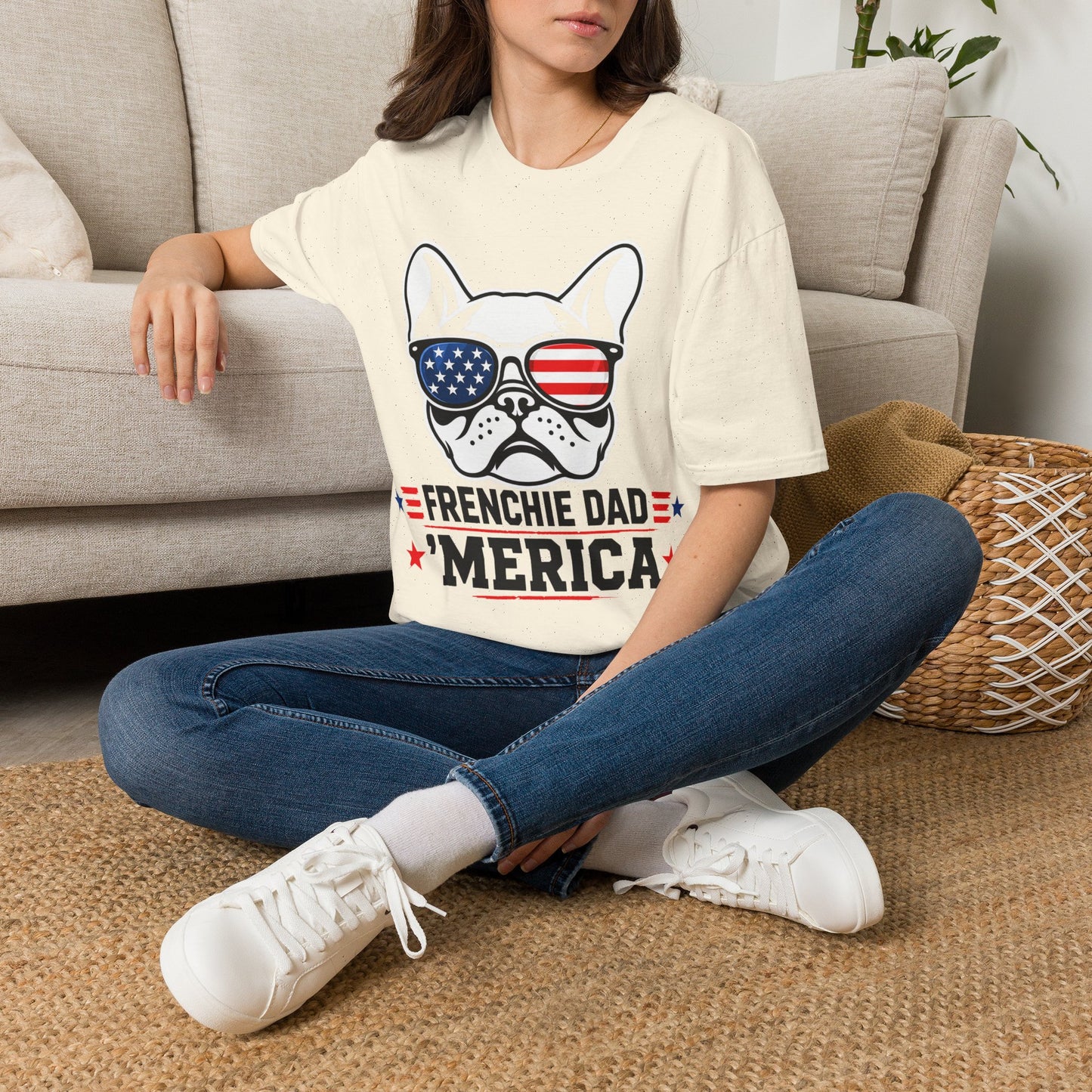 Frenchie American Dad T-Shirt