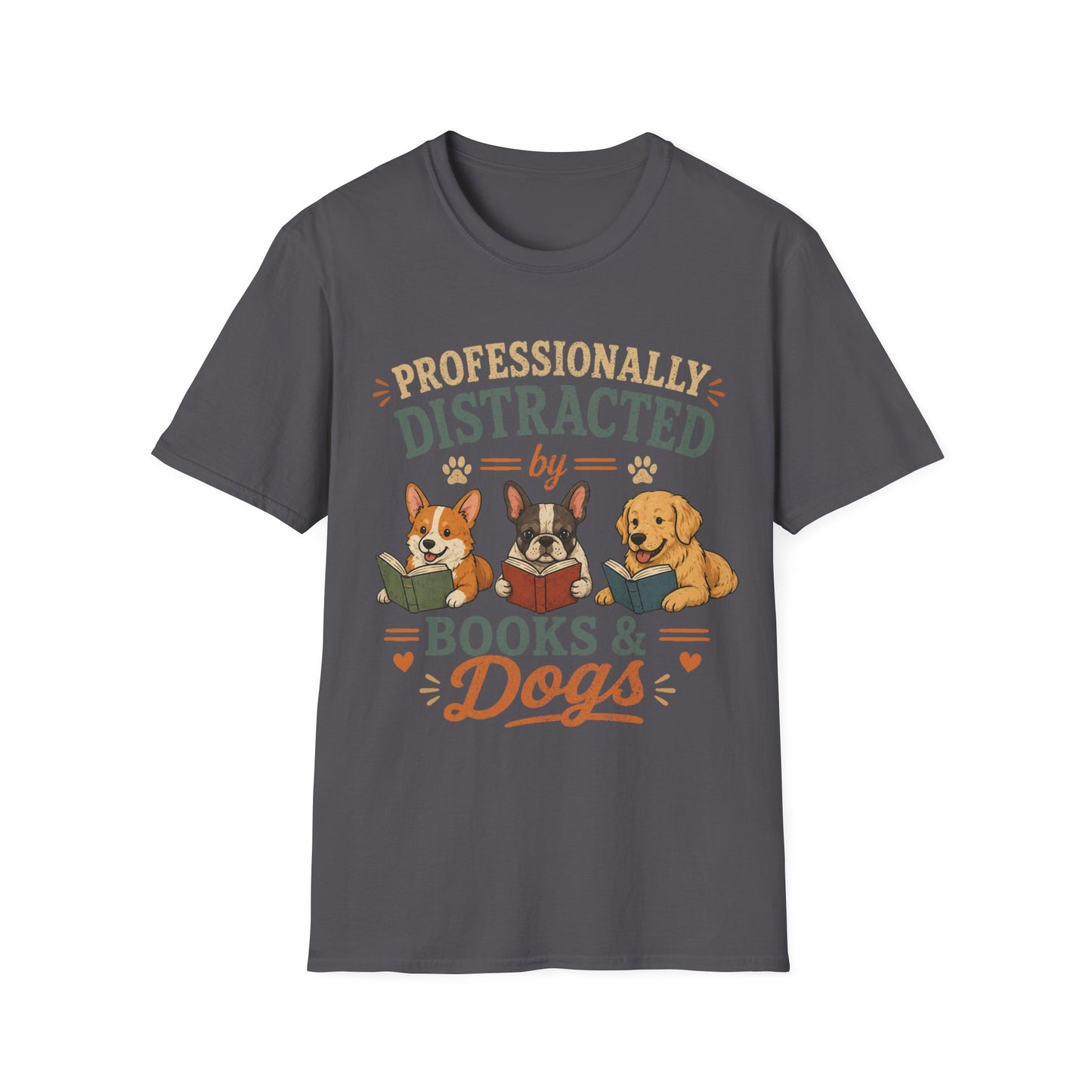 Love Reading and Dogs T-Shirt