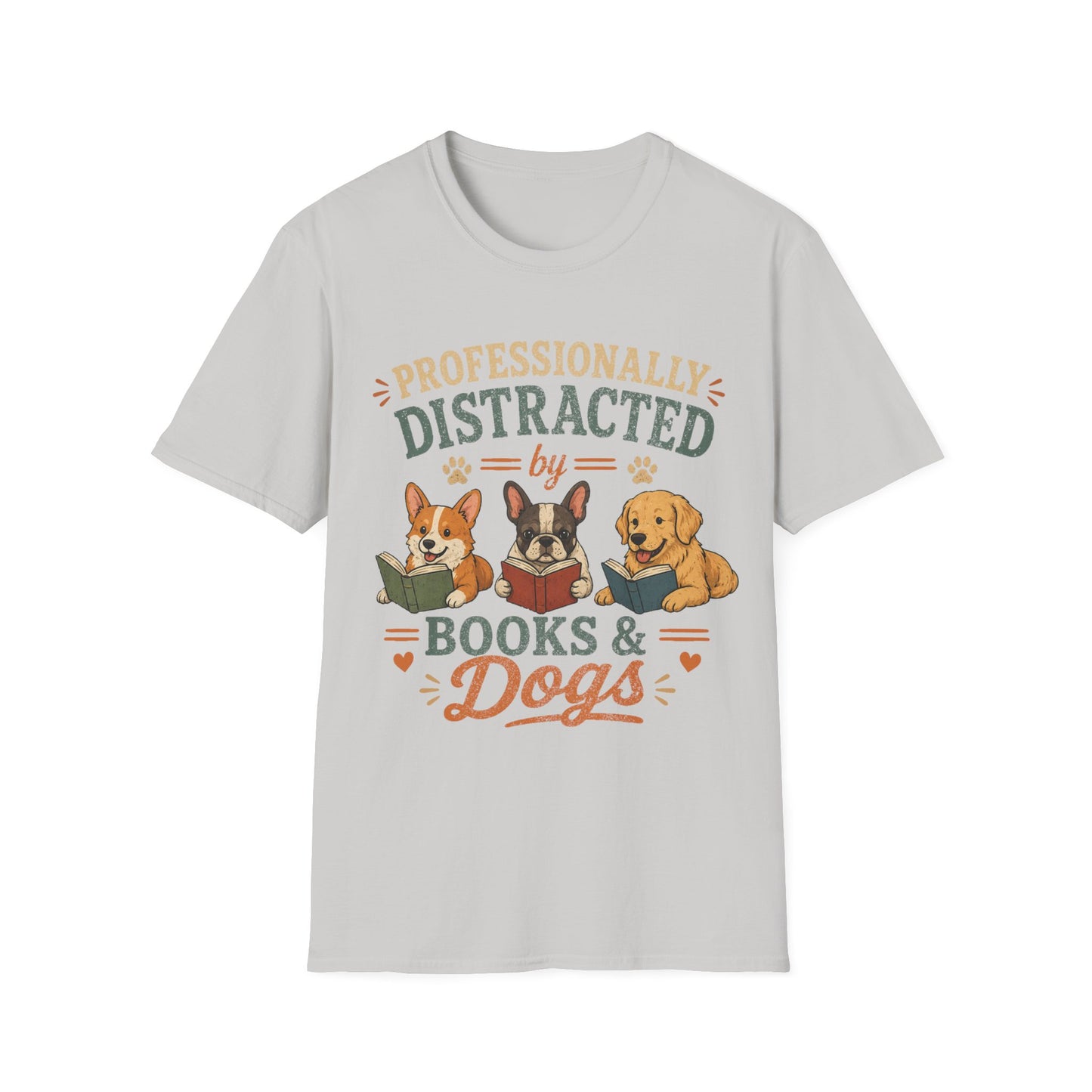 Love Reading and Dogs T-Shirt
