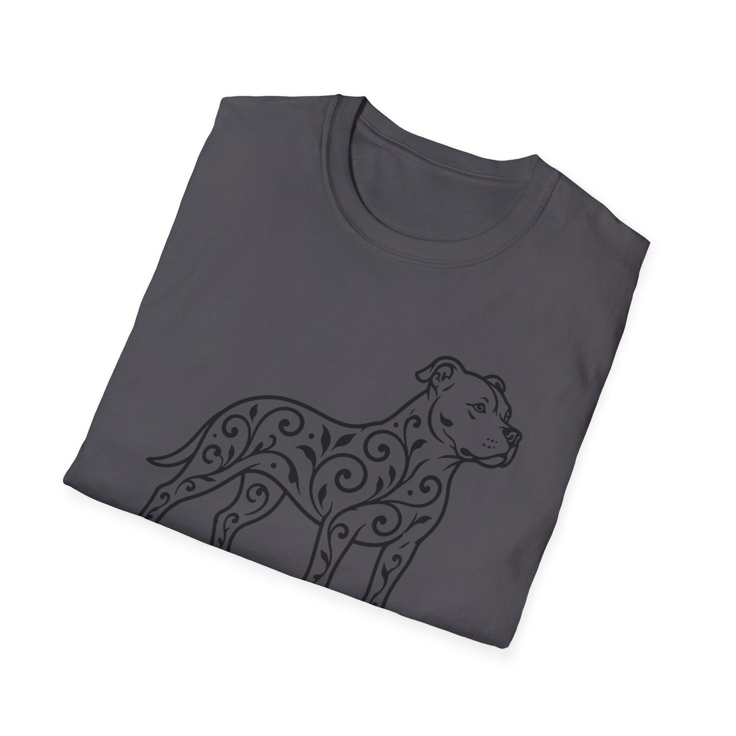 Pitbull Floral Pattern T-Shirt