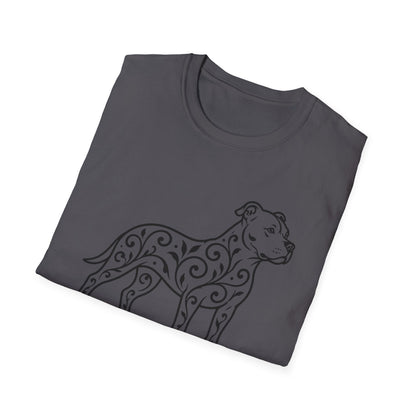 Pitbull Floral Pattern T-Shirt