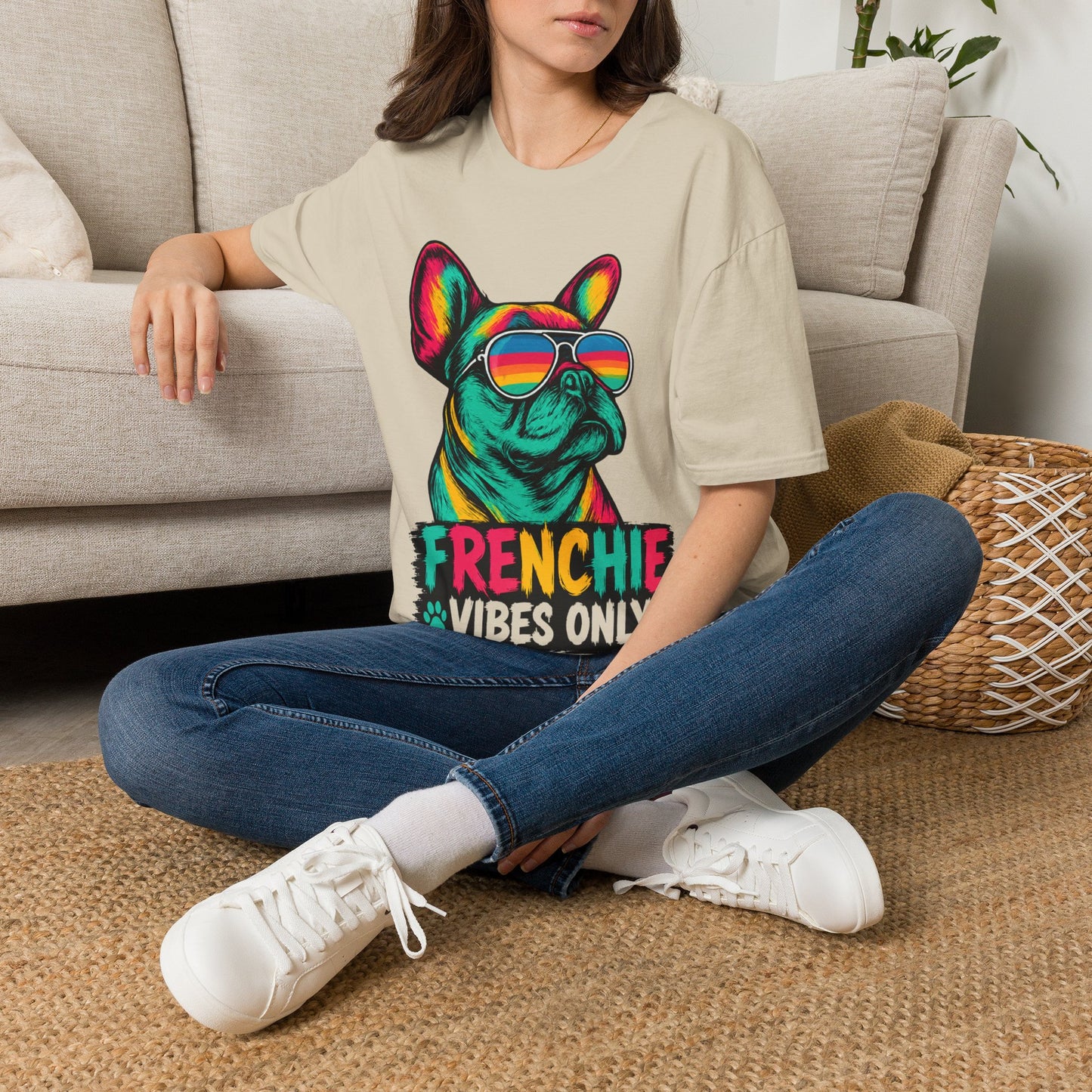 Sunglasses for a Frenchie T-Shirt