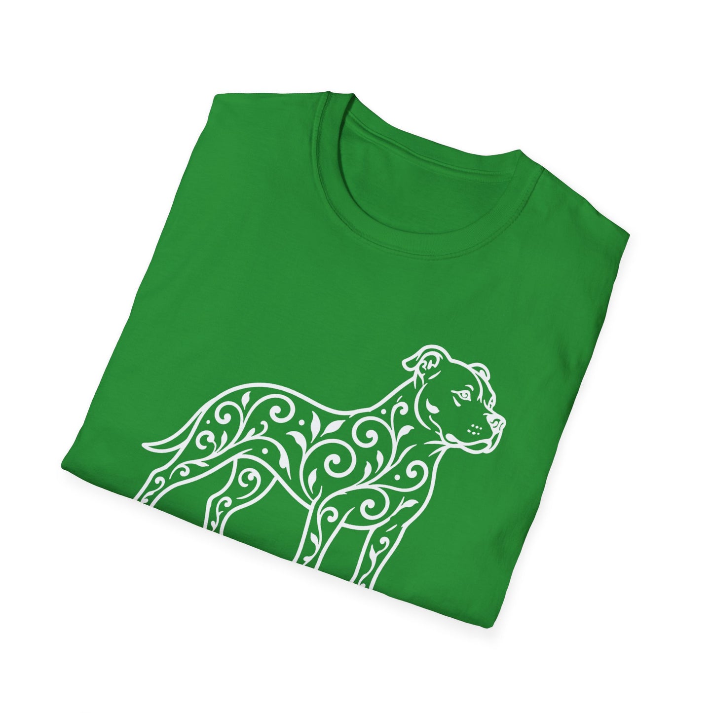 Pitbull Floral Pattern T-Shirt