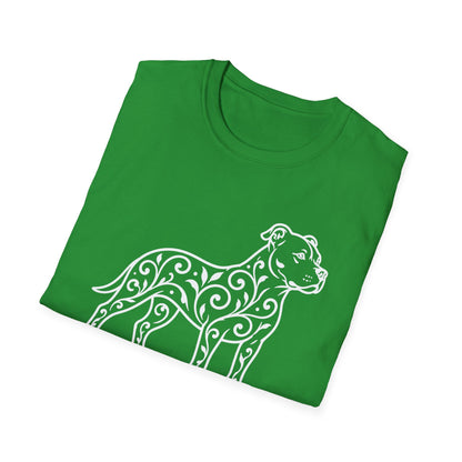 Pitbull Floral Pattern T-Shirt