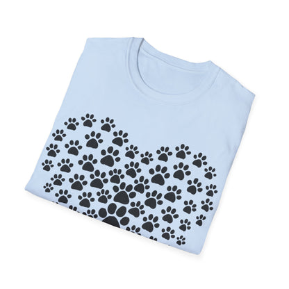 Heart of Paw Prints  T-Shirt