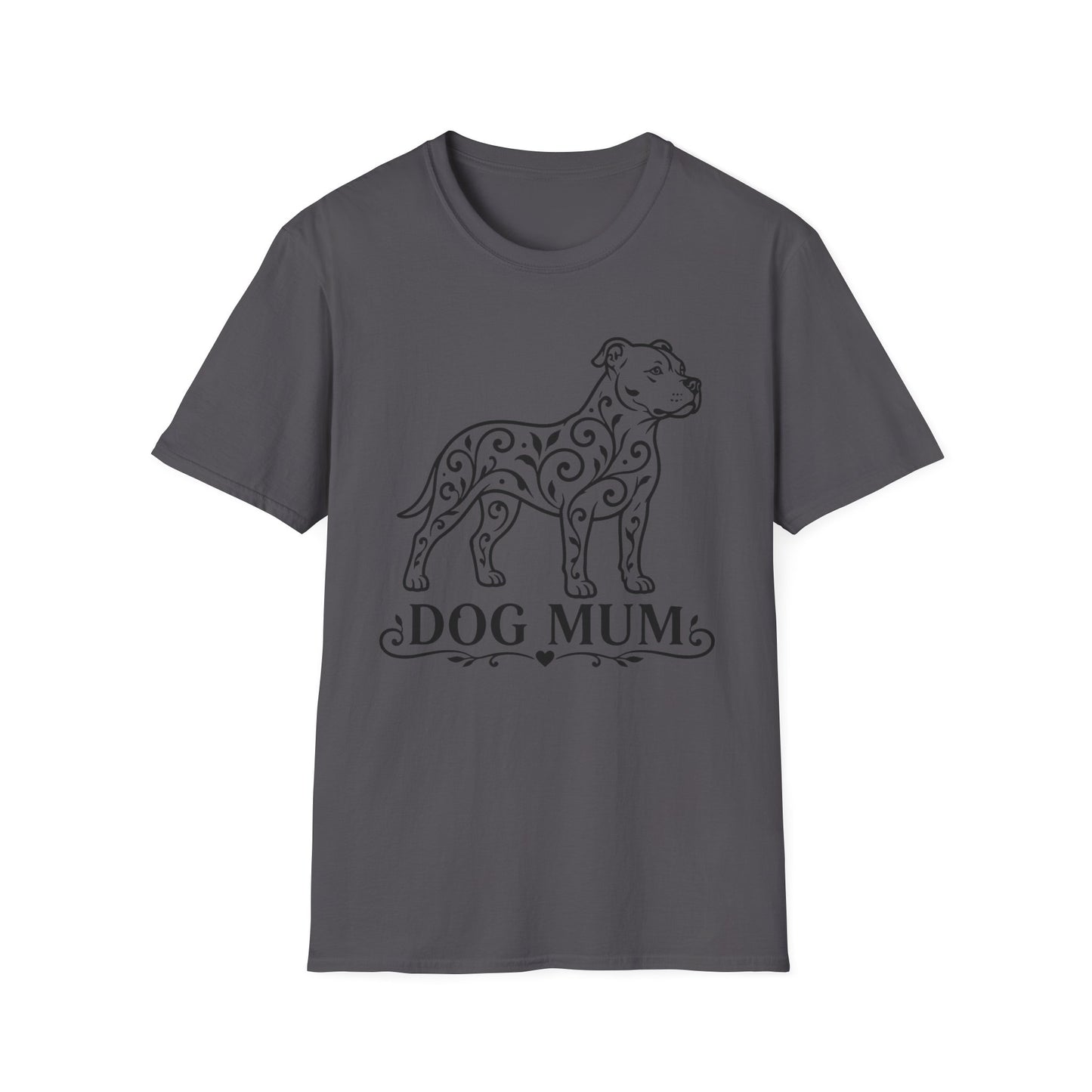 Pitbull Floral Pattern T-Shirt
