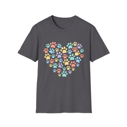 Rainbow Paw Heart T-Shirt