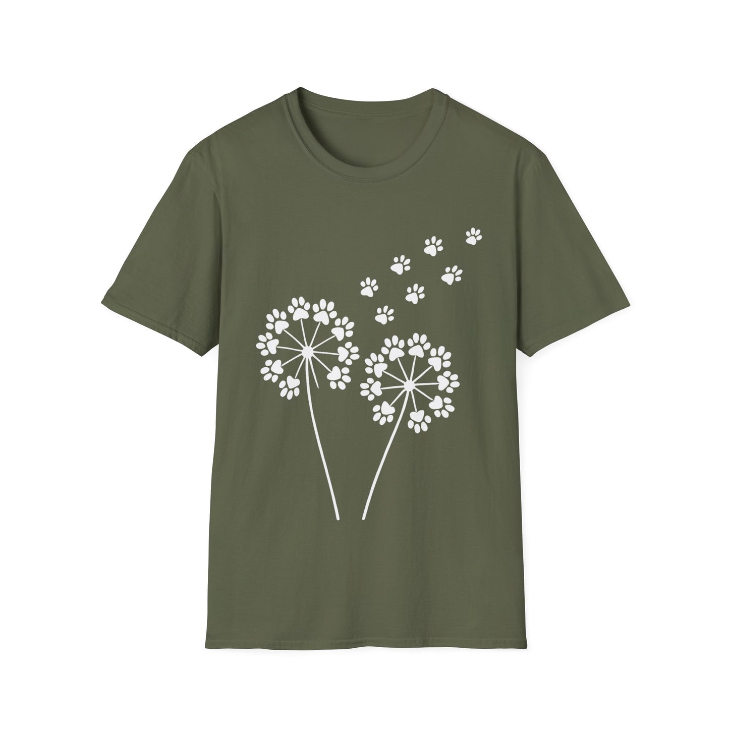 Dandelion Paw Prints T-Shirt