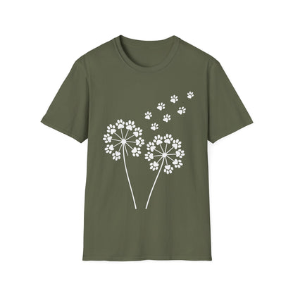 Dandelion Paw Prints T-Shirt
