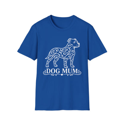 Pitbull Floral Pattern T-Shirt