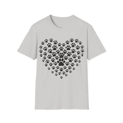 Heart of Paw Prints  T-Shirt