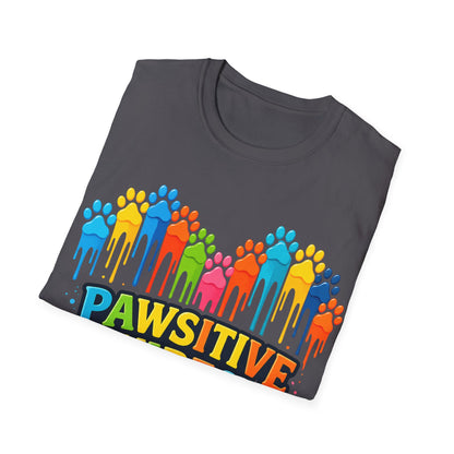 Colorful Dog Paw Prints T-Shirt